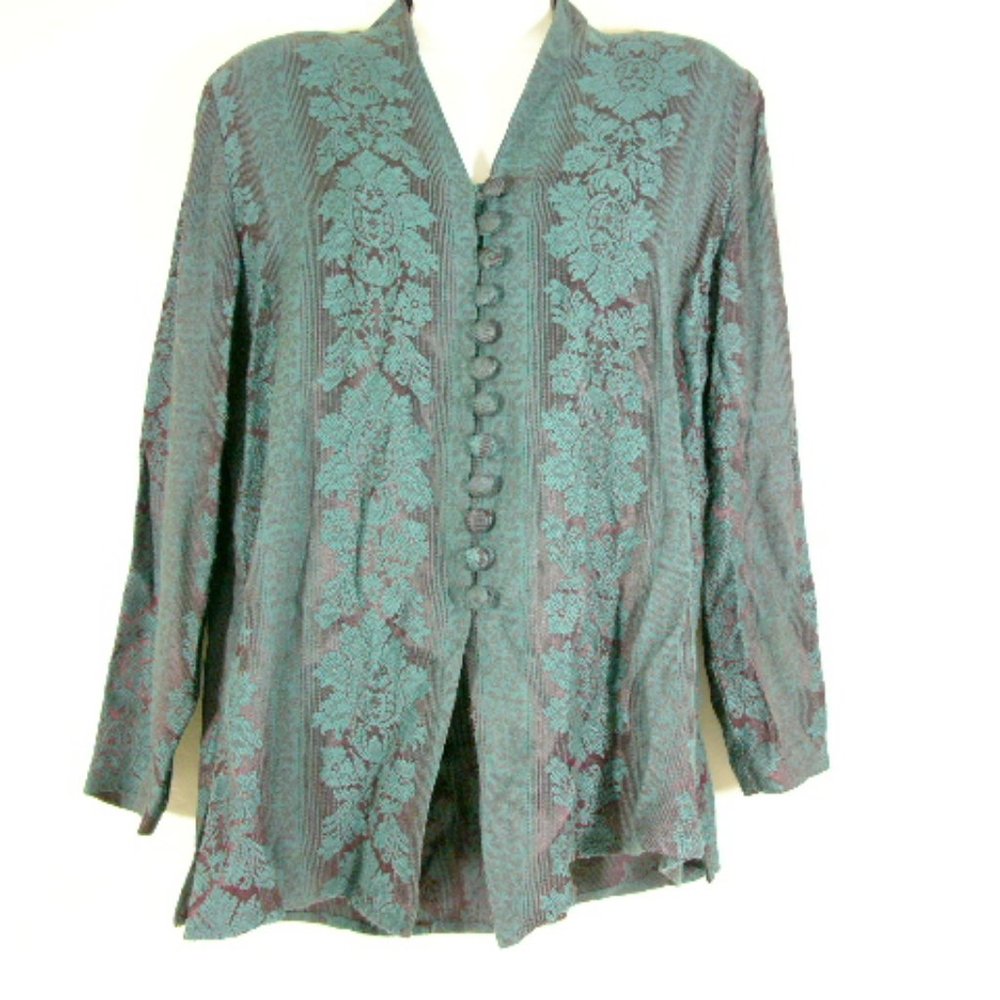 Rabbit Rabbit Rabbit Designs Button Down Blouse - Vintage - Size 6 - Picture 10 of 13